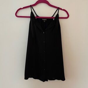 EXPRESS black button front top. Size S.